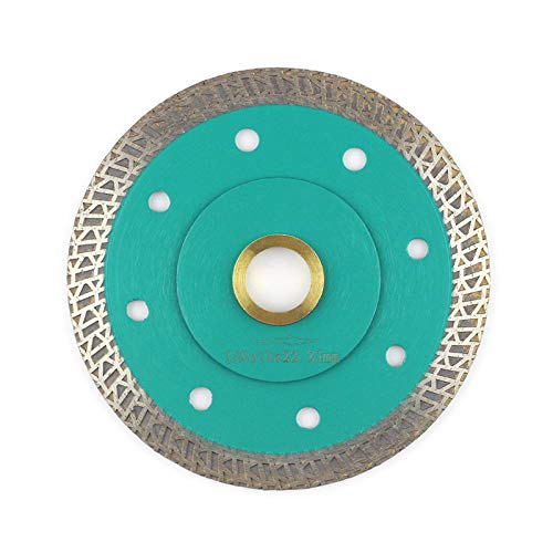 Porcelain Blade 4 Inch,Stylish Y&I Tile Blade Super Thin Ceramic Diamond Saw Blades for Grinder Tile Cutter With Adapter 7/8",20mm,5/8 Inch Abor (4 inch)