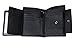 Wallet for Men With Coin Pocket RFID Leather Card Holder Big Trifold 3 ID Windows (Black Lichee Patten)
