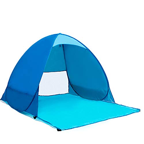 QYQS Vollautomatisches Klappzelt im Freien, kein Angelzelt erforderlich, ultraleichtes Strandzelt, blau, 155 * 145 * 110…