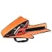 QEES 18 inch Chainsaw Chain Case, Woodworking Tools Bag, Heavy Duty Chainsaw Carrying Case, Portable Tote Bag for Lumberjack GJB47 (Orange)