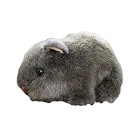 Foreen 18cm Simulation Plush Hamster Animal Plush Stuffed Doll Home Sofa Decor Party Favor Gifts Toys for Boys Girls Kids Toddlers Grey