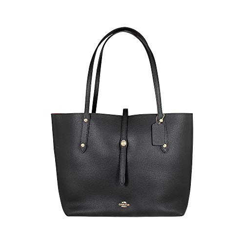 Coach Shopping Bag. COACH Women's Polished Pebbled Leather Market Tote