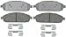 ACDelco Silver 14D1080CH (19285988) Ceramic Front Disc Brake Pad Set with Hardware