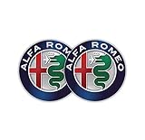 Stickernaut Decal Compatible Replacement for Alfa Romeo Badge Alfa Romeo Emblem Sticker for Water Bottles Car Decals 2 Pack [Premium Matte Waterproof Vinyl]
