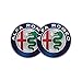 Stickernaut Decal Compatible Replacement for Alfa Romeo Badge Alfa Romeo Emblem Sticker for Water Bottles Car Decals 2 Pack [Premium Matte Waterproof Vinyl]
