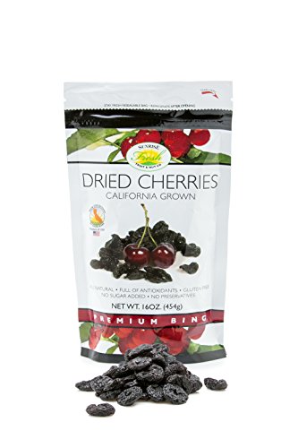 UPC 880720000234, Sunrise Fresh Dried Fruit Company No Sugar Added Dried Dark Sweet Cherries, 16 oz. Bag