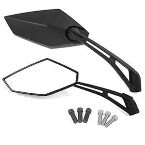 Achteruitkijkspiegelset compatibel met Peugeot Kisbee, RS Sportline Black Edition (V41)