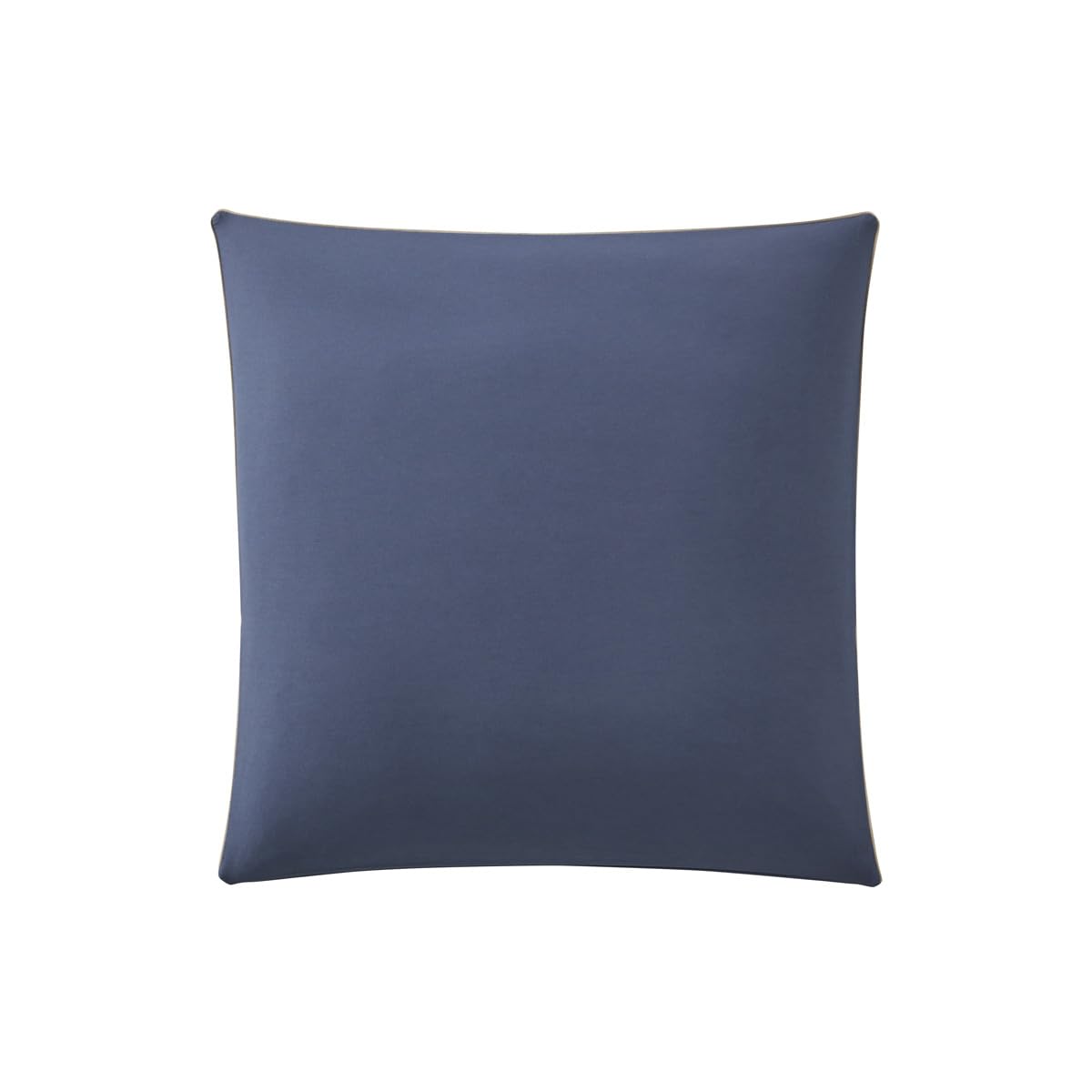 Two-tone Cotton Pillowcase, Bons Jours, Blue, 65 x 65 cm, Essix — image 1