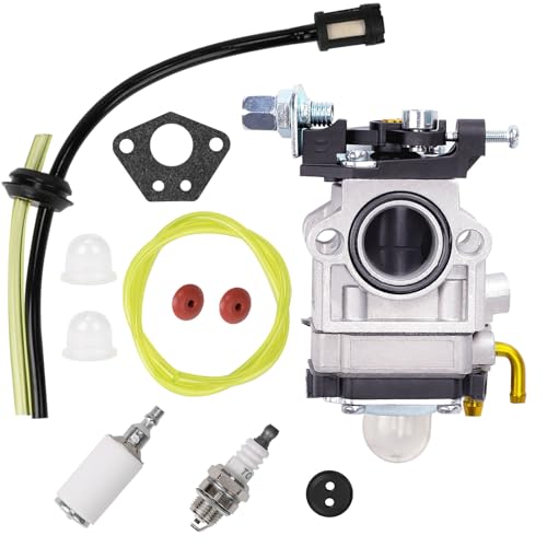 Carburetor for 52cc 49cc 43cc Brushcutter, Complete Accessory Kit Included, Fits a Wide Variety of Lawn Mowers, Brushcutters and Chain Saws
