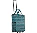 CALPAK Big Eazy Bright Check 20-inch Rolling Shopping Tote Bag