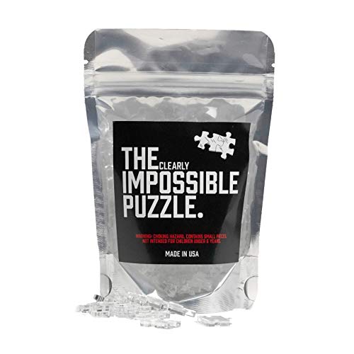 The Clearly Impossible Puzzle 100 Pieces Clear Difficult Jigsaw Puzzle False Edge Pieces Clear Hard Puzzle 100 Piece Pricepulse