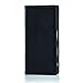 32nd Classic Series - Real Leather Book Wallet Case Cover for Sony Xperia XZ, Real Leather Design with Card Slot, Magnetic Closure and Built in Stand - Black