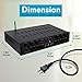 Wireless Home Audio Amplifier System-Bluetooth Compatible Sound Stereo Receiver Amp – 6 Channel 600Watt Power, Digital LCD, Headphone Jack, 1/4” Microphone in USB SD AUX RCA FM Radio-Pyle PTA66BT.5thumb 1
