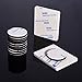 Pangda 60 Pieces Double Sided Adhesive Foam Pad Double Adhesive Tape, Rectangle and Round, White and Black