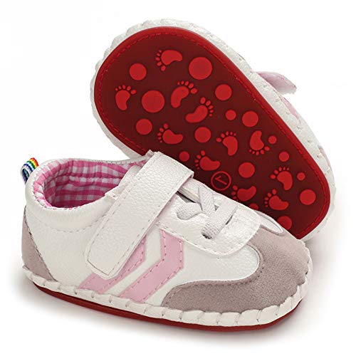 HsdsBebe Baby Boys Girls Pu Leather Hard Bottom Walking Sneakers Toddler Rubber Sole First Walkers Infant Cartoon Slippers Crib Shoes