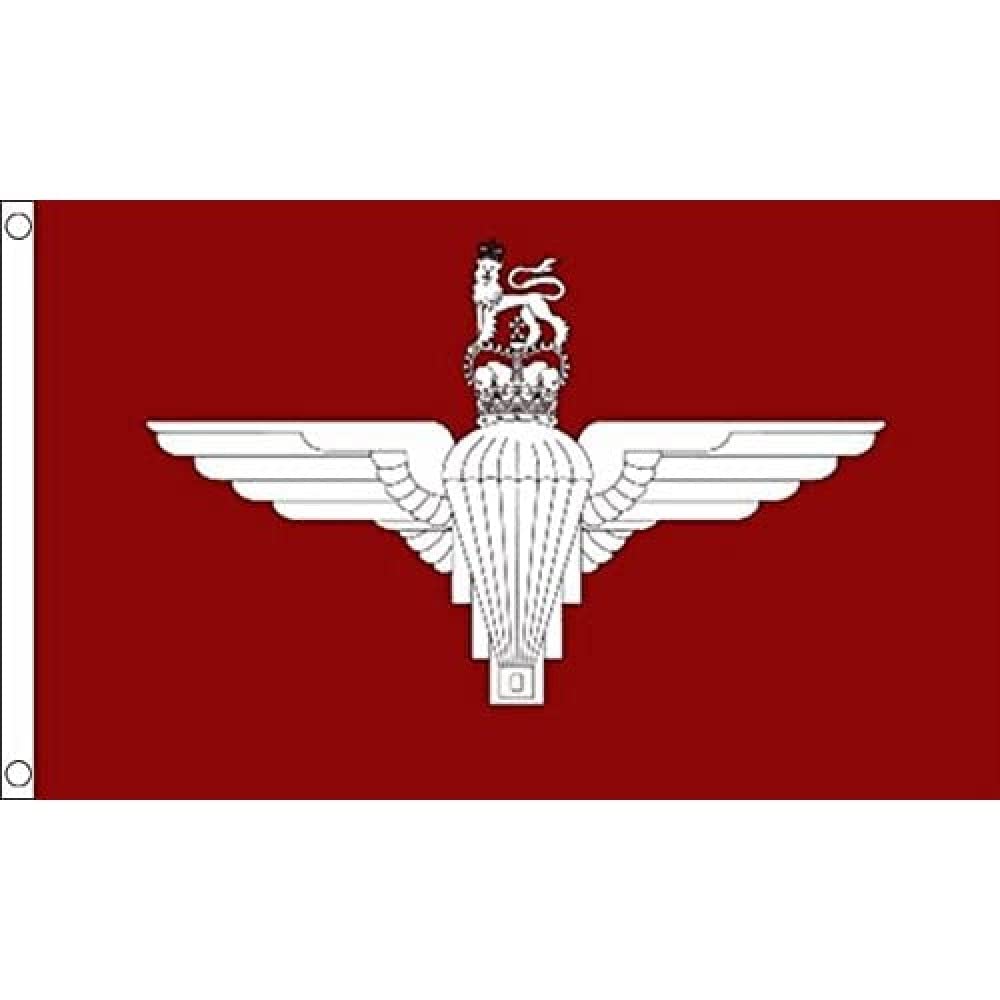 AZ FLAG - United Kindgom Parachute Regiment Flag - 3x5 Ft - 100D Polyester Union Jack Banner with Two Metal Grommets - Fade Resistant - Vivid Colors - 3' x 5' Feet - 150x90 Cm