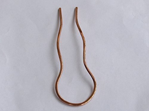 Gold Pave hammered U Shape Hair Fork Metal Hair Stick Pin Chignon Pin Rose Gold gift for her.