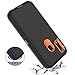 Hapitek A20 Case for Galaxy A20 Case A30 Heavy Duty Shockp Protective Tough 3 in 1 Rugged Case for Samsung Galaxy A20/30 (Black Orange)