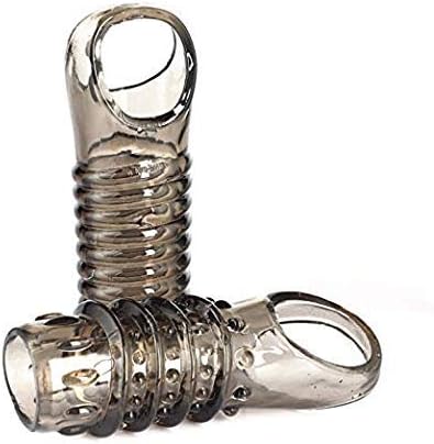 Wearable Male Rod Extension Enhancer Girth Extender Sleeve for Men-Reusable -Time Delay - Smooth - Masculine Charm-2PCS A01