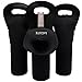 LAGUTE Wine Bottle Carriers Tote, Set of 3 Neoprene Champagne Bottles Protective Travel Bag for Safe Transportation, Gift for Wine Lovers, Great for Dating/Party/Camping -Black DIY