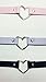 Unisex Vintage Collar Punk Goth Emo Heart Leather Choker Necklace (3 pcs)