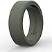 BONDWELL Silicone Wedding Ring for Men (Olive) Safe, Durable Mens Rubber Wedding Band for Active Athletic Male Life, Military, Fitness, Work & Workout (Size 10)