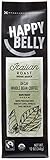 Happy Belly Italian Roast Decaf Organic Fairtrade Coffee, Dark Roast, Whole Bean, 12 ounce