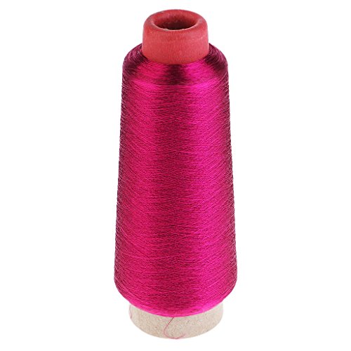 image for D DOLITY 3Pcs Metallic Thread Yarn Spool Crochet Embroidery Threads 32