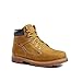 KINGSHOW Men's 1406-1 Premium Wheat Full-Grain Leather Plain Rubber Sole Soft Toe Work Boots 9.5 M US
