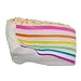 Bhbuy Colossal Colorful Sandwich Triangle Cake Sugar Cream Scented Bread Slow Rising Squeeze Stress Toy
