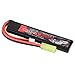 GOLDBAT 1000mAh 20C 2S 7.4V LiPo Airsoft Battery Stick Battery Pack with Mini Tamiya Connector for Airsoft AK47, G36, RPK, PKM, MP5K