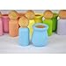 Hacloser 10Pcs/set Wooden Peg Dolls Unfinished, People Nesting Set DIY Craft For Paint Stain Ornament Decorations