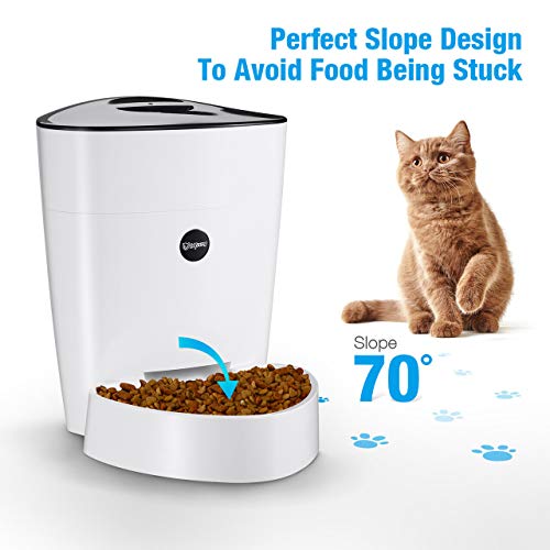isYoung Automatic Cat Feeder, 4L Smart Pet Feeder for Cat & Dog 6