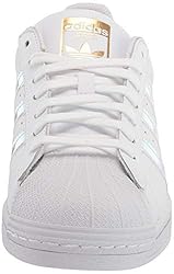 adidas Women's Superstar Legacy Sneaker, White/Gold