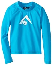 Kanu Surf Little Boys' Toddler Platinum Long Sleeve Rashguards, Blue, 2T