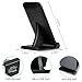 iPhone 8 Qi Wireless Charger, RISETECH 2 Coils Fast Wireless Charging Pad Stand for Samsung Galaxy S8, S8 Plus, S7, S7 Edge, Note 8 and Standard Charge for Apple iPhone X, iPhone 8, 8 Plus etc