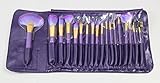Amazing2015 Professional Cosmetic Makeup Brush Set with Bag -purple
