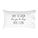 Oh, Susannah May the Moon Kiss You to Sleep Until I Can Pillowcase - Fits Standard Pillow Insert (20x30 inch, Standard/Queen Size Pillow Case, Black) Long Distance Gifts for Him or Her