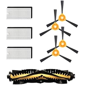 GIBTOOL Replacement Kit N79s Filter & Side Brush for ECOVACS DEEBOT N79S & N79 DN620 DN621 DN622 Robot Vacuum Cleaner Replacement Parts - Filter, Brush