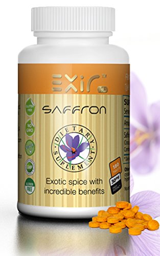 Exir Saffron Plus Saffron Extract Dietary Supplement 180 Tablets | The Worlds Most Exotic Spice is the Most Beneficial Exir Saffron Plus Saffron Extract Dietary Supplement 180 Tablets | The Worlds Most Exotic Spice is the Most Beneficial