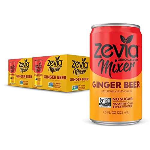 Zevia Zero Calorie Mixer, Ginger Beer, 7.5 Ounce Cans (Pack of 12) Pricepulse
