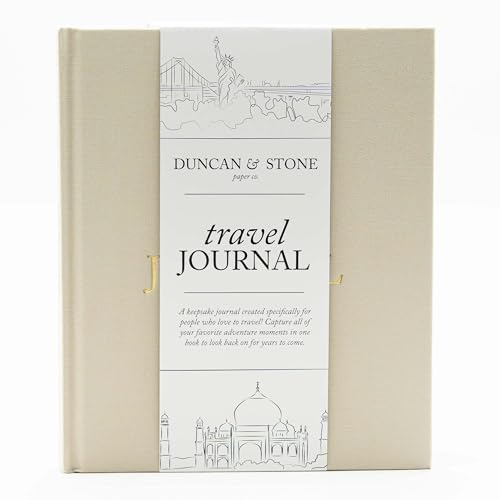 Travel Journal for Women, Men (Rose, 110 Pages) – Adventure Journal to Record Trips – Memorable Travel Diary Journal - Premium Travel Notebook Journal