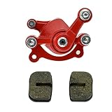 Red Disc Brake Caliper Replaced Pad for 97cc 2.8HP DB30 Baja Doodle Bug Mini Dirt Bike Moto Classic Electric Razor MX500 33cc Motovox MVS10 43cc 47cc 49cc Moto ATV Gas Scooter Kids Dirt Pocket Bike