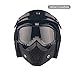 EnzoDate Motorcycle Dirt Bike ATV Goggles Mask Detachable Harley Style Protect Padding Helmet Sunglasses Road Riding UV Motorbike Glasses