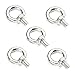 SamIdea 5PCS M6 Ring Eye Bolt Stainless Steel Screw Bolt with Male Thread