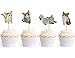 Bilipala Cute Cat Cake Cupcake Toppers Picks for Wedding Birthday Baby Shower Party Decorations, Pack of 24