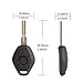 SCITOO 1X Keyless Entry Remote Head Chip Key FOB Transmitter 3 Button Replacement fit for BMW Series 315MHz LX8 FZV
