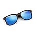 GEARONIC Polarized Wood Wooden Mens Womens Bamboo Vintage Sunglasses Eyewear with Bamboo box - Blue