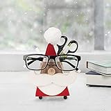 Witty Hand Carved Wooden Eyeglass Spectacle Holder with an Amusing Mustache Home Decorative Store Indya Christmas Thanksgiving Gifts