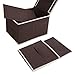 HOMFA 30L Foldable Storage Box with Lid Collapsible Fabric Large Clothing Storage Bins Containers Basket with Dual Handles, 3 pack